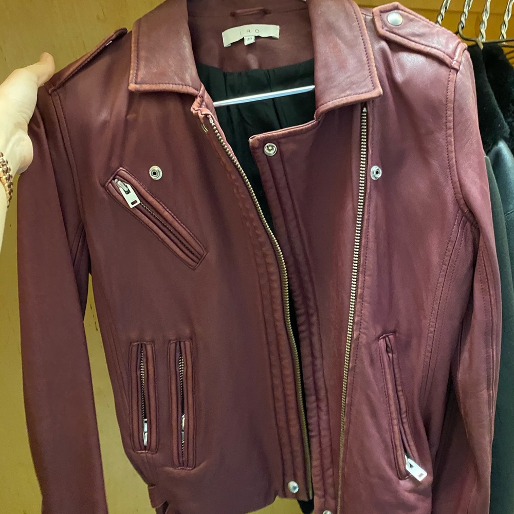 IRO leather bomber